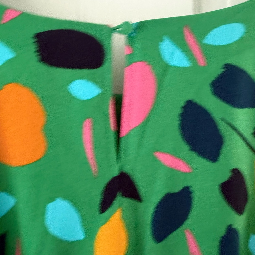 Halogen Green Dress In Lemon Pattern - Picture 4 of 7